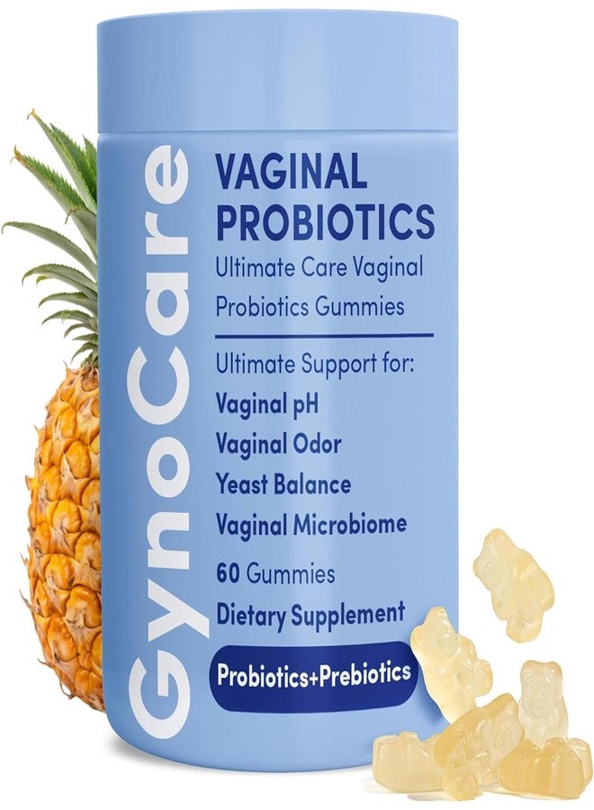 Terramed Just Think Comfort Vaginal Probiotics pH Balance Gummies For Women | Prebiotics and Probiotics for Women | Pineapple gummies for women for ph Balance and Vaginal Health | Vaginal Odor Control 60 Gummies - Image 1